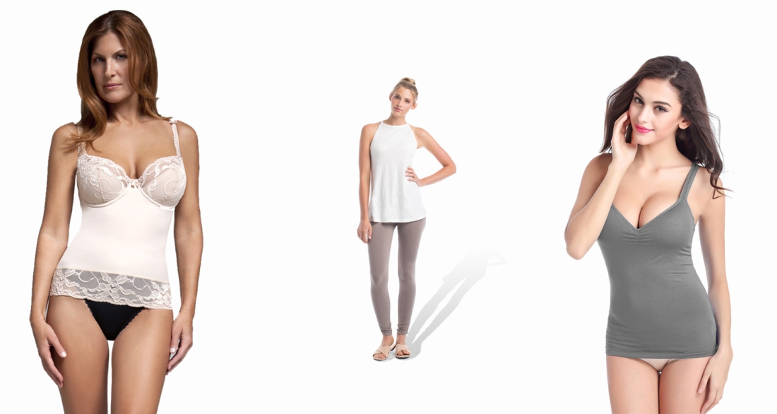 What type of bra you can wear under the camisole?